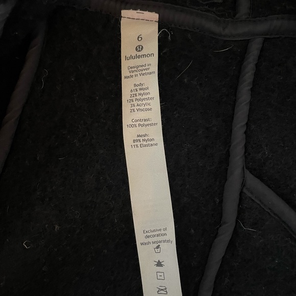 Lululemon Wool Hooded Jacket - Picture 2 of 3